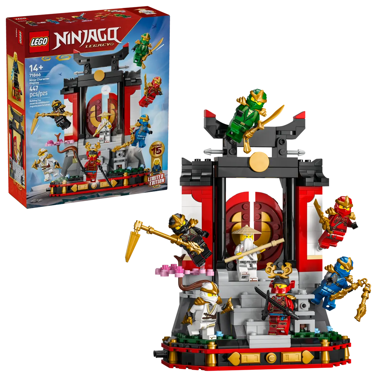 Lego Ninjago Ninja Character Display 15th Anniversary