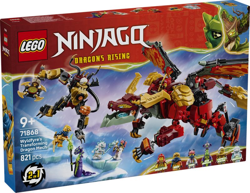 Lego Ninjago Wyldfyre's Transforming Dragon Mech