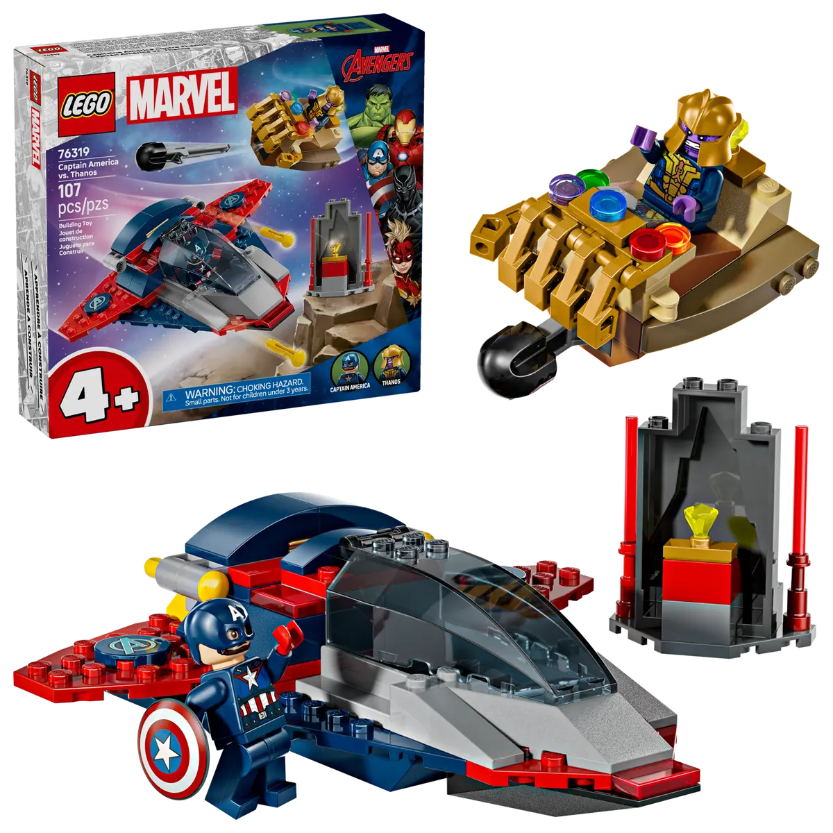 Lego Marvel Captain America vs Thanos