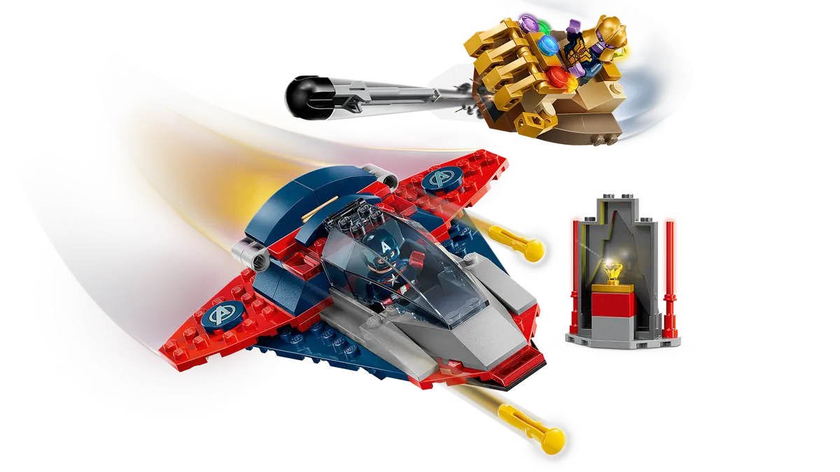 Lego Marvel Captain America vs Thanos
