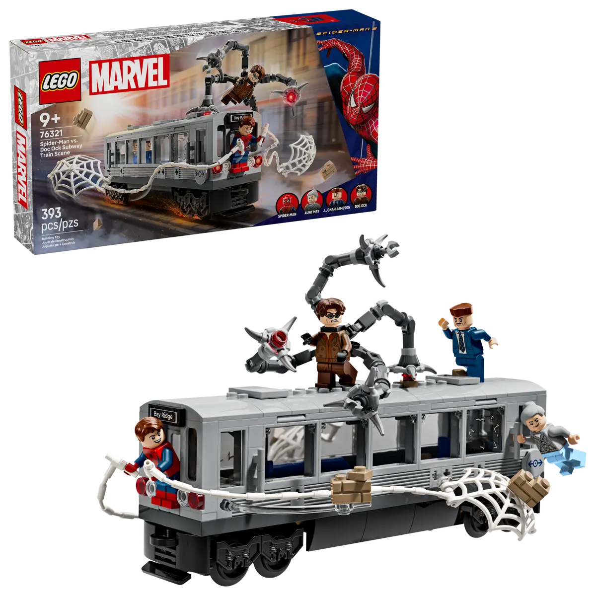 Lego Marvel Spider-Man vs Doc Ock Subway Train Scene