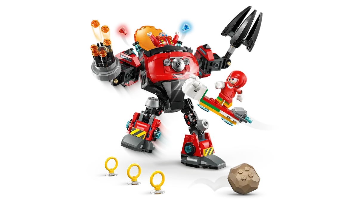 Lego Sonic Knuckles vs Dr. Eggman Egg Crusher Mech