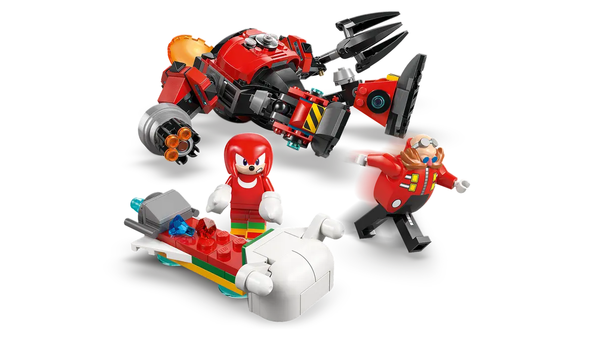 Lego Sonic Knuckles vs Dr. Eggman Egg Crusher Mech