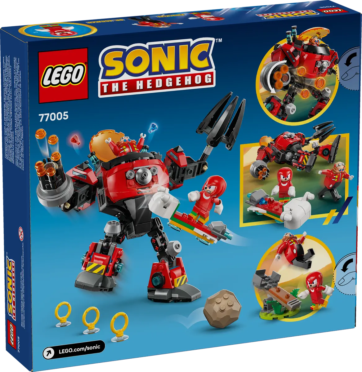 Lego Sonic Knuckles vs Dr. Eggman Egg Crusher Mech