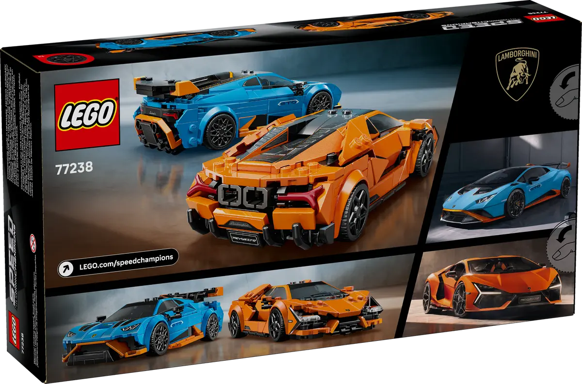 Lego Speed Champions Lamborghini Revuelto & Huracan Sto