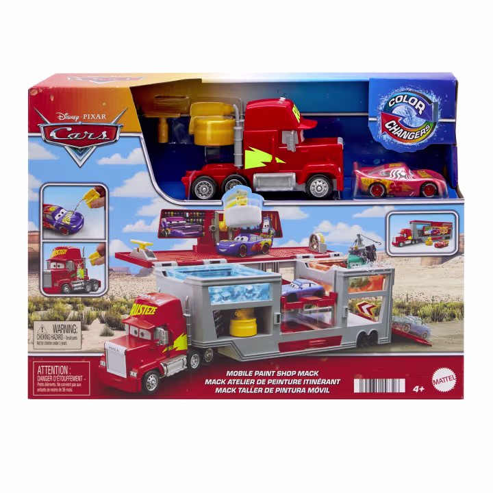 Disney And Pixar Color Changers Mobile Paint Shop Mack Playset