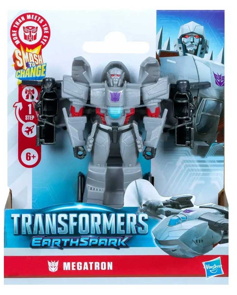Transformers Earthspark 1 Step Smash Changer Megatron
