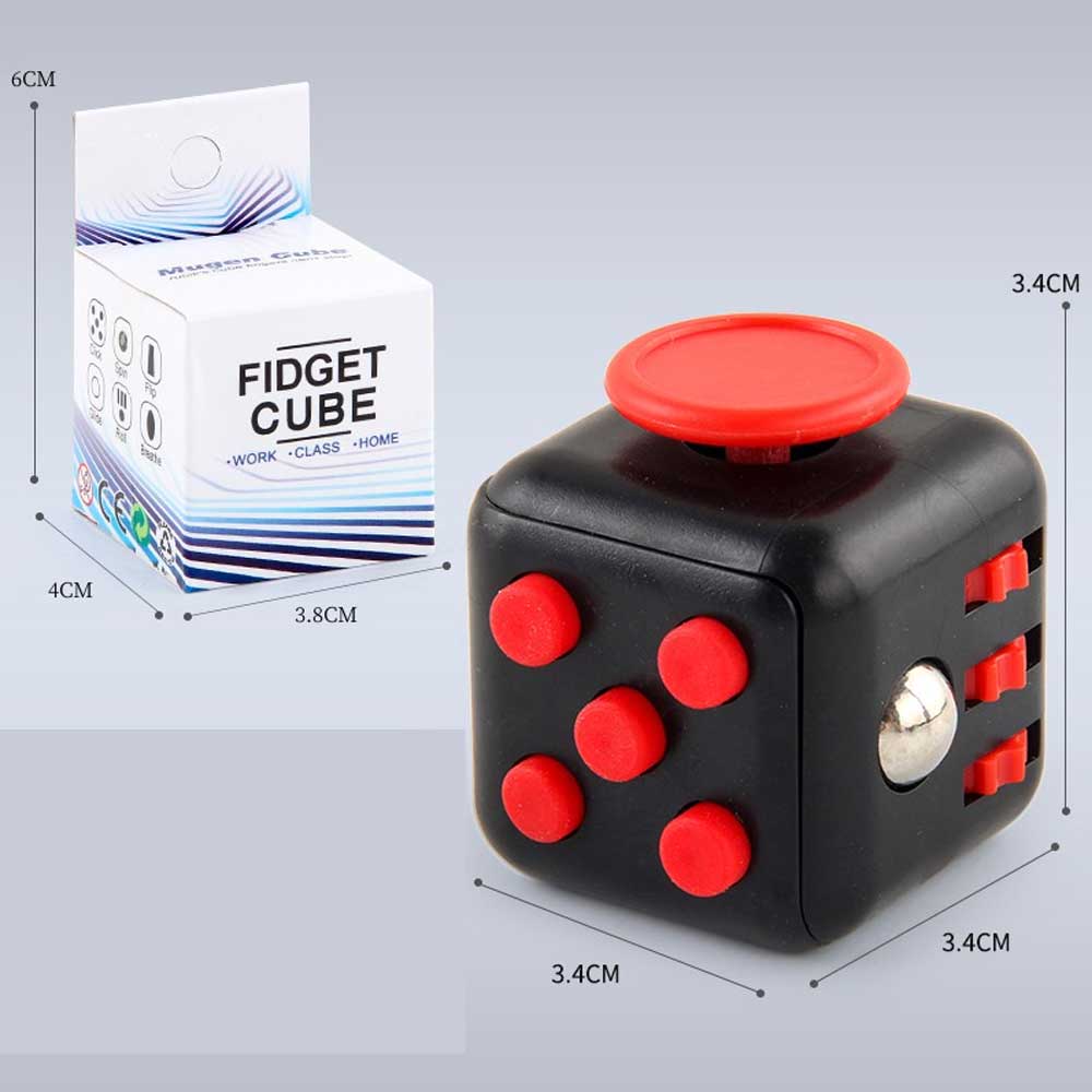 Waya Fidget Cube Black and Red