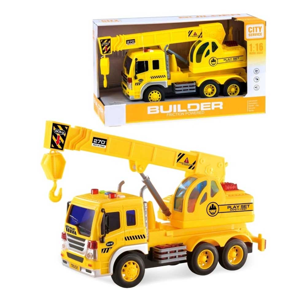 Waya 1:16 Inertia Crane Vehicle with Light & Music