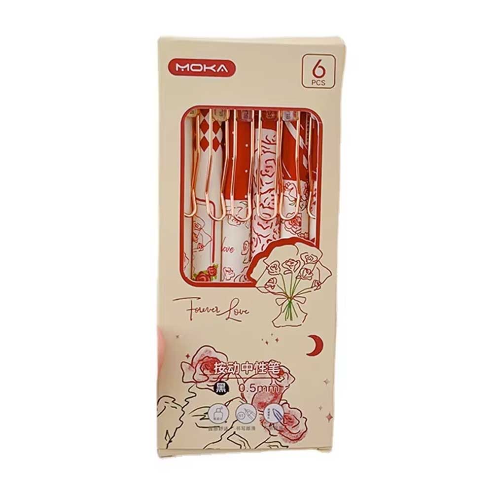 Waya Boxed Practice Pen - Flower Series Metal Clip