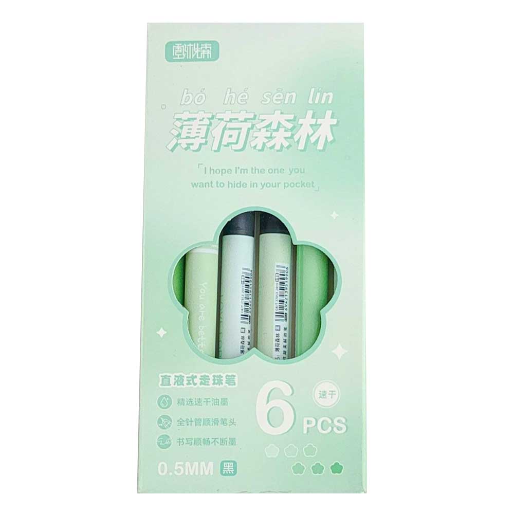 Waya Direct Liquid Ballpoint Pen - 6pc Box Set