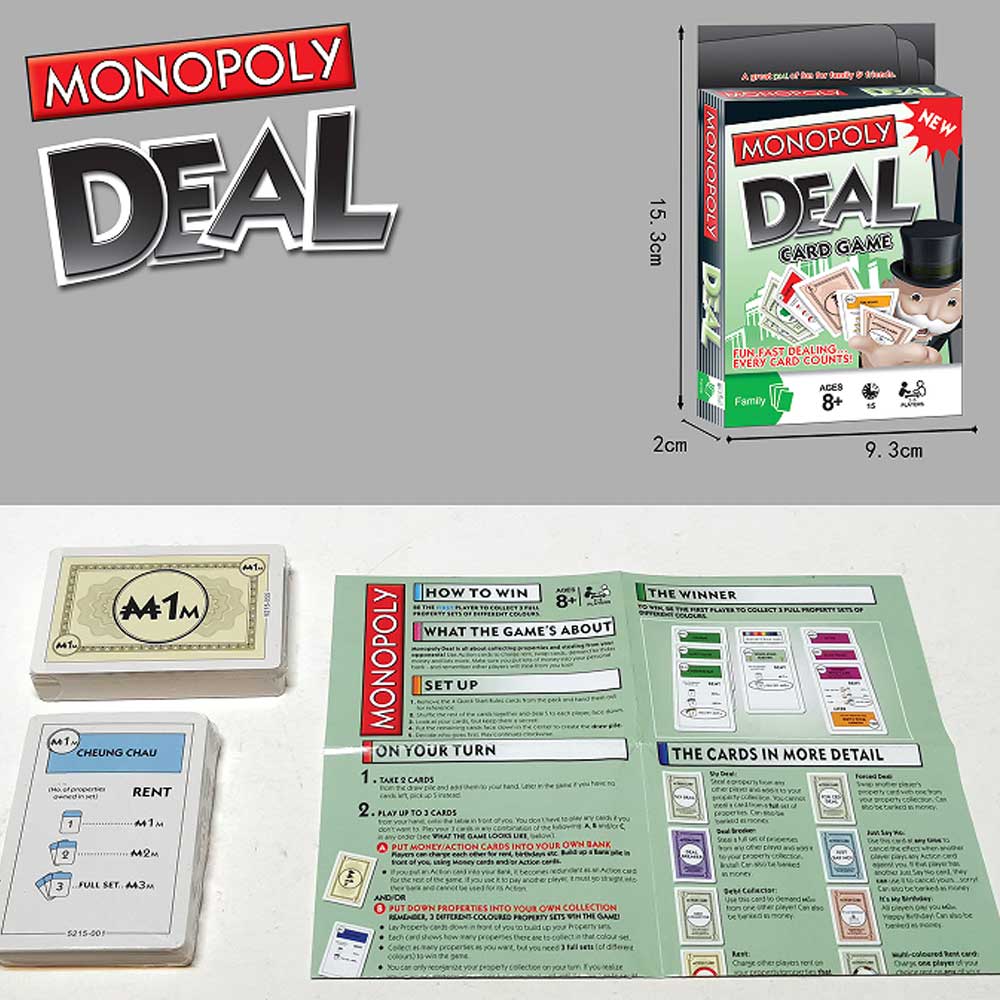 Waya Monopoly Deal Card Game