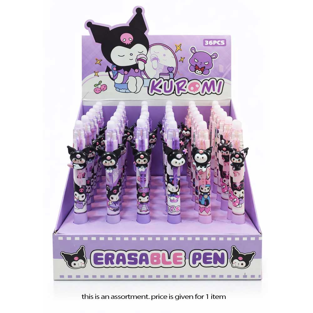 Waya 36 Cartoon Erasable Pens Asst.