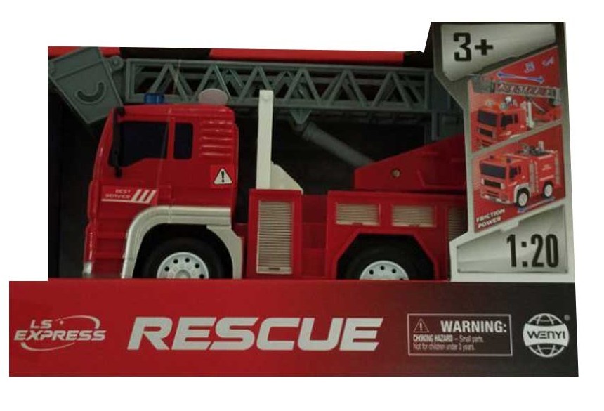 Waya Inertial Fire Truck (With Sound And Light)
