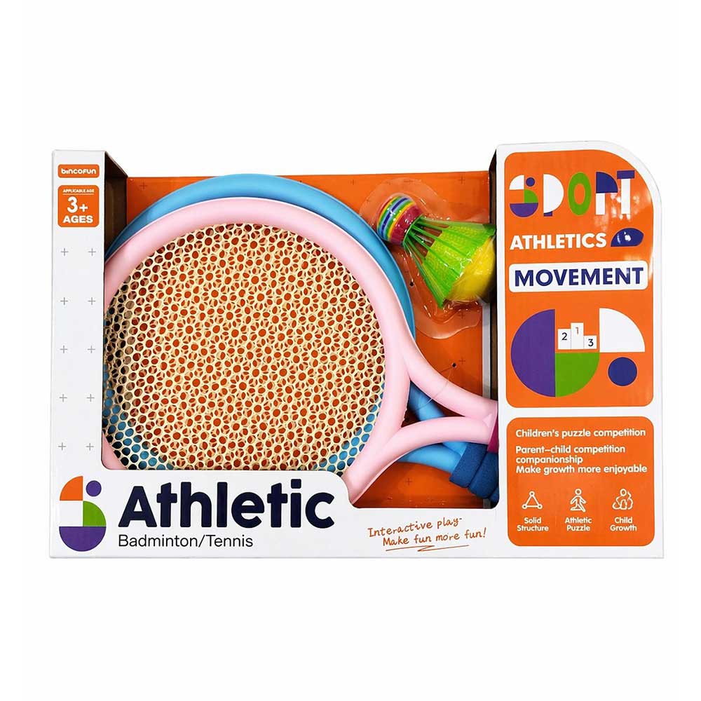 Waya Tennis And Badminton Rackets (Blue, Pink)