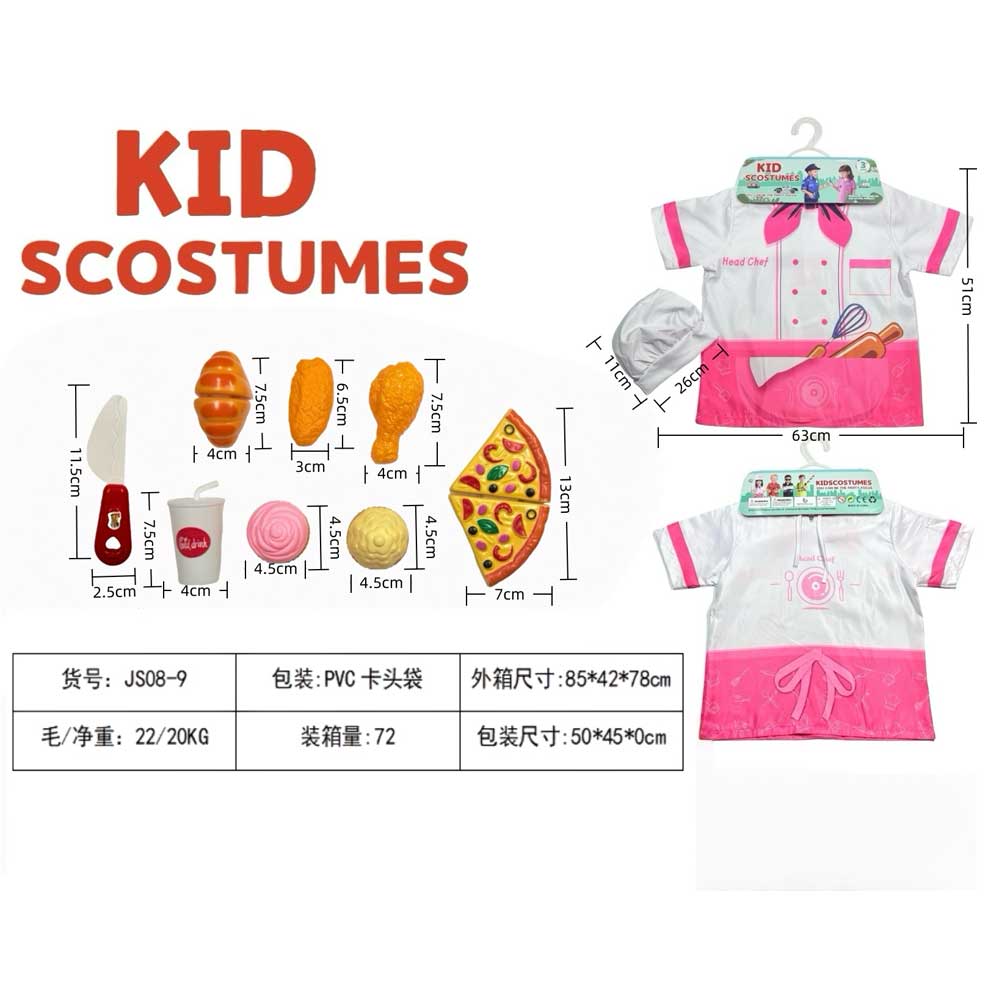 Waya Role-Playing Chefs Uniform Costume