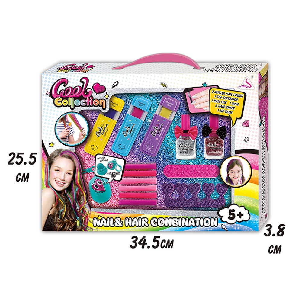 Waya Nail & Hair Combination Makeup Beauty Set