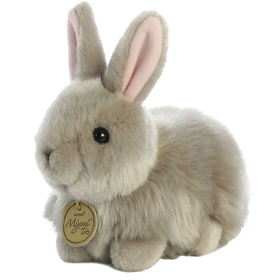 Aurora Angora Bunny Grey - 7.5 inch