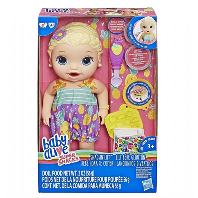 Baby Alive Snackin Lily Blonde Hair