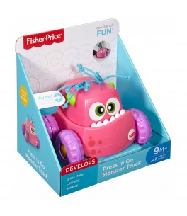 Fisher-Price Press 'n Go Monster Truck Pink