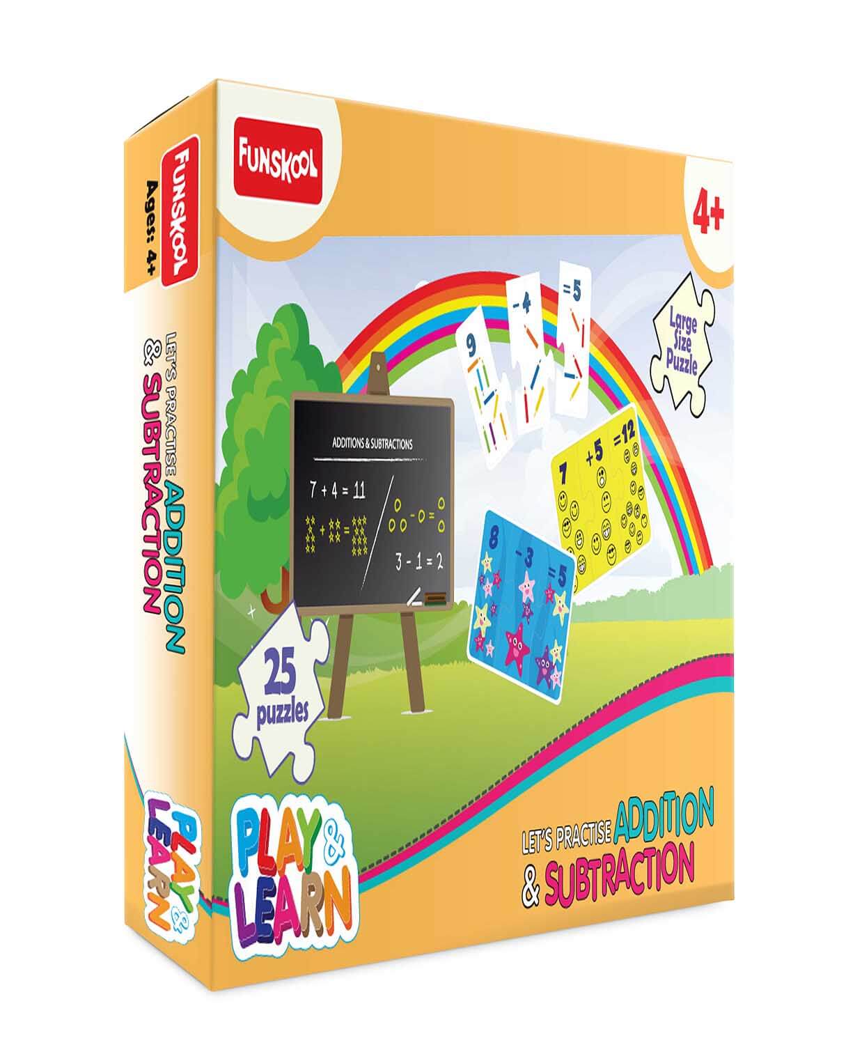 Funskool Play & Learn Let's Learn Addition & Subtraction Puzzle