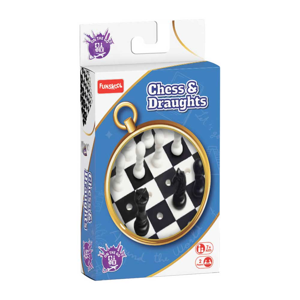 Funskool Travel Games OTG Chess & Draughts 
