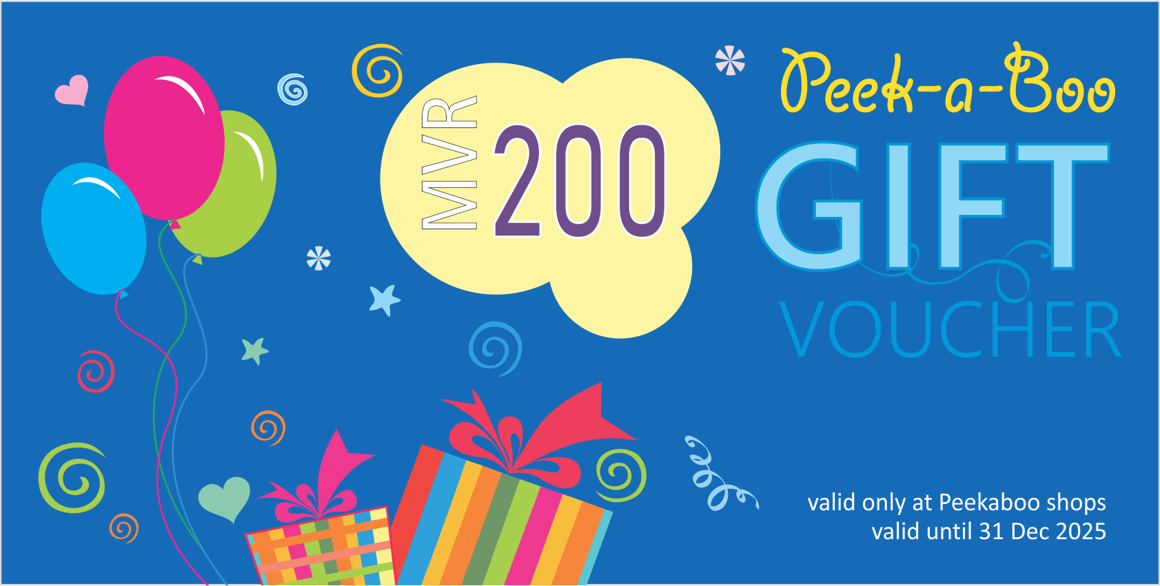Peekaboo Gift Voucher 200