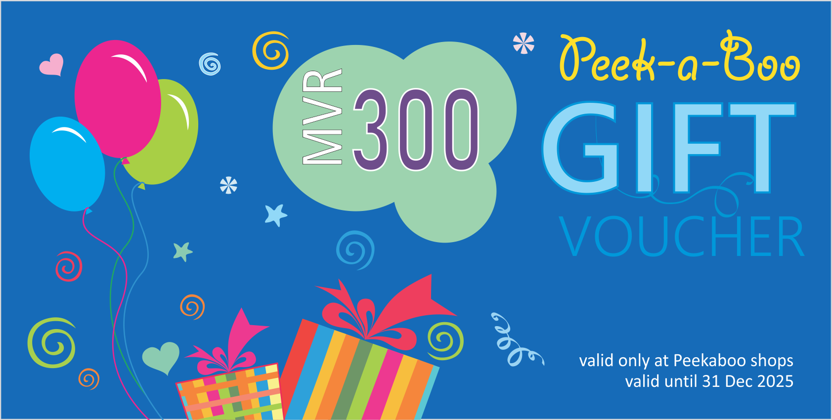Peekaboo Gift Voucher 300