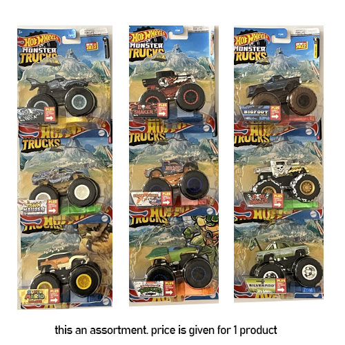 Hot Wheels Monster Trucks 1:64 Scale Die-Cast Asst.