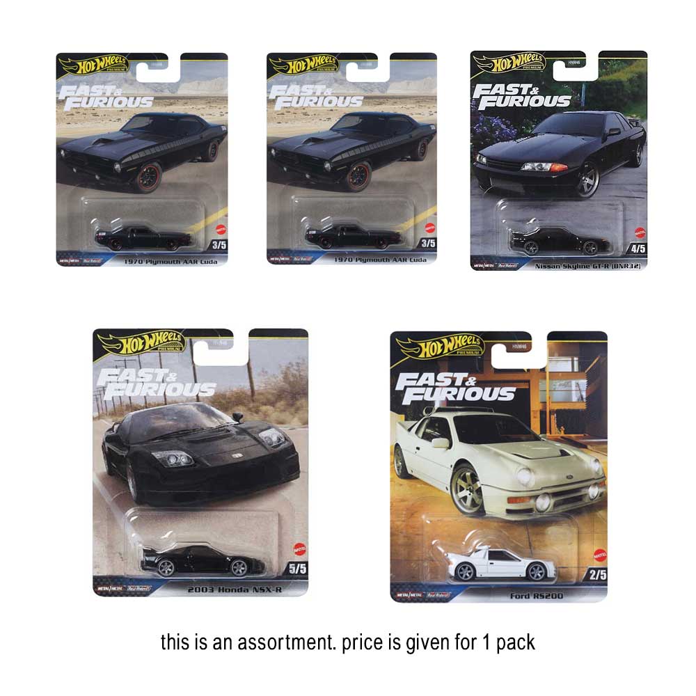 Hot Wheels Fast And Furious Asst.
