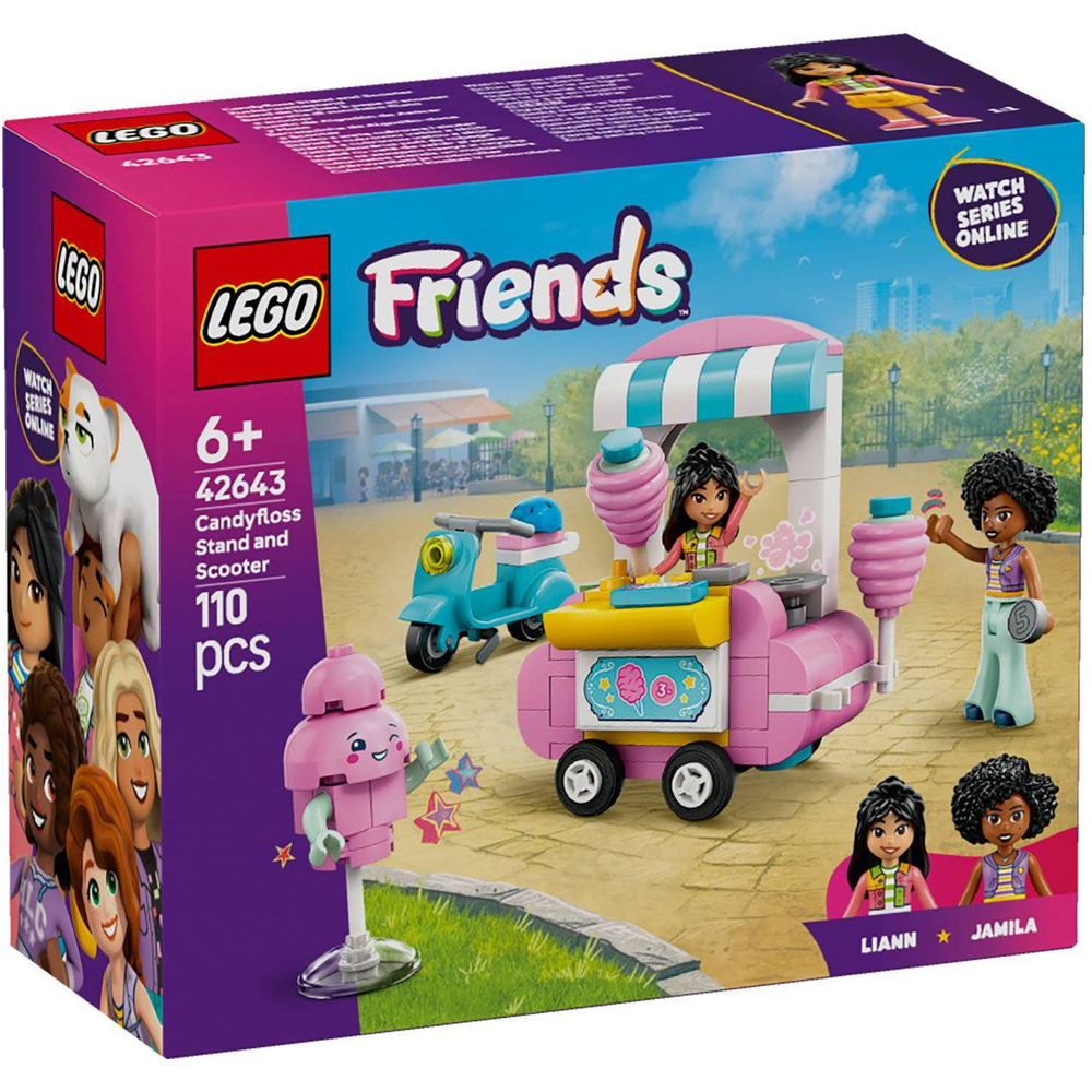 Lego Friends Cotton Candy Stand And Scooter