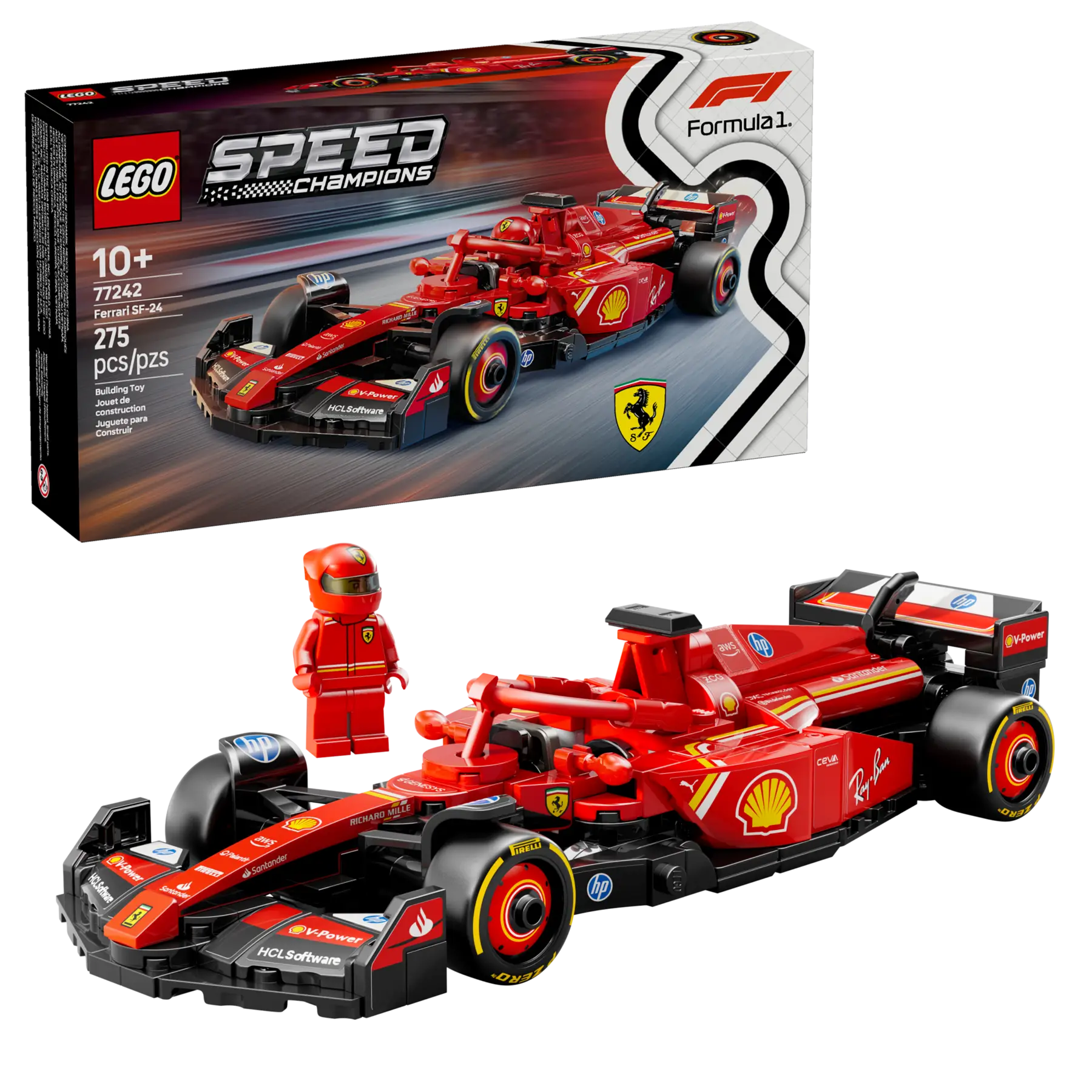 Lego Speed Champions Ferrari SF-24 F1 Race Car