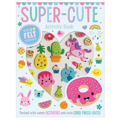 Make Believe Super Cute Felt Sticker Activity Book