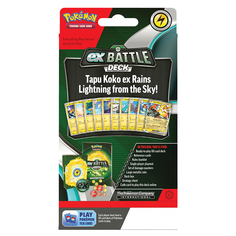 Pokemon TCG – Tapu Koko ex – 60 Card Battle Deck