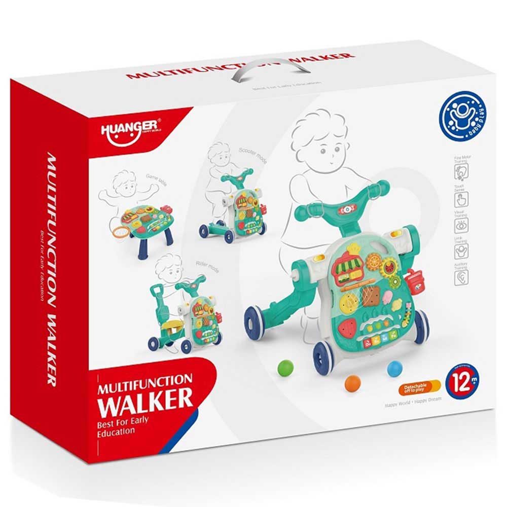 Waya Huanger Multi Functional Baby Walker – Green