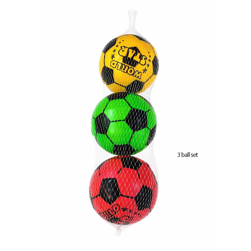 Waya 5 inch Printed Soccer Ball 3 pcs Set